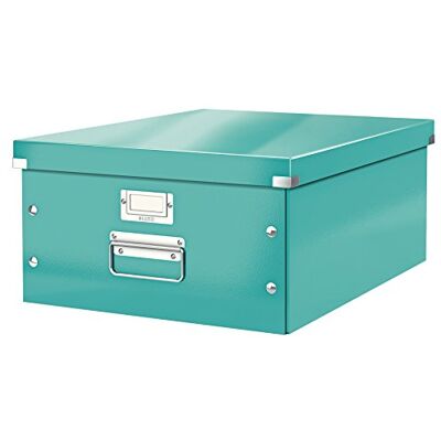 Leitz Caja de almacenamiento grande A3, Turquesa, Click and Store, 60450051 Leitz Caja de almacenamiento grande A3, Turquesa, Click and Store, 60450051