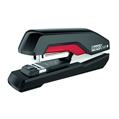 Rapid Grapadora SUPREME con tecnología Super Flat Clinch modelo S27 color negro/rojo Rapid Grapadora SUPREME con tecnología Super Flat Clinch modelo S27 color negro/rojo