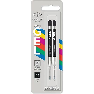 PARKER Jotter Originals recambios de tinta de gel Recambios de tinta de gel negra punta mediana (0,7 mm) 2 unidades PARKER Jotter Originals recambios de tinta de gel Recambios de tinta de gel negra punta mediana (0,7 mm) 2 unidades