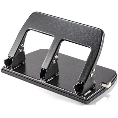 Officemate OIC Officemate Perforadora de 3 agujeros con mango ergonómico, capacidad para 30 hojas, color negro Officemate OIC Officemate Perforadora de 3 agujeros con mango ergonómico, capacidad para 30 hojas, color negro