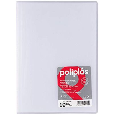 Grafoplas Grafoplás Carpeta con Fundas 10 Fundas Transparentes Tapas Plástico Semi-Rígido Translúcido Perfecta para Documentos Tamaño Folio Disponible en Color Natural Modelo Poliplás Translúcido Grafoplas Grafoplás Carpeta con Fundas 10 Fundas Transparentes Tapas Plástico Semi-Rígido Translúcido Perfecta para Documentos Tamaño Folio Disponible en Color Natural Modelo Poliplás Translúcido