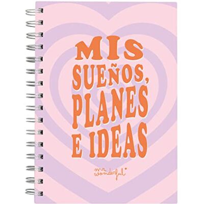 Mr. Wonderful Libreta Mis sueños, planes e ideas Mr. Wonderful Libreta Mis sueños, planes e ideas