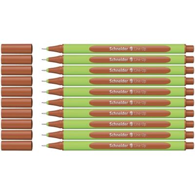 Schneider Fineliner Line de Up, 0,4 mm, Mahogany de Brown, 10 unidades) Schneider Fineliner Line de Up, 0,4 mm, Mahogany de Brown, 10 unidades)