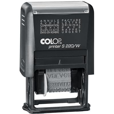 COLOP Sello de palabra Printer S 220/W, idioma: francés (W01), color de impresión: negro COLOP Sello de palabra Printer S 220/W, idioma: francés (W01), color de impresión: negro