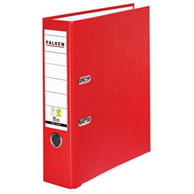 FALKEN Carpeta S de polipropileno, de color, DIN A4, color rojo ancho FALKEN Carpeta S de polipropileno, de color, DIN A4, color rojo ancho