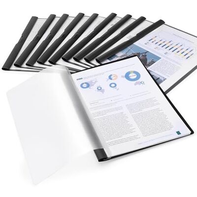 Rapesco ECO Carpeta Dossier con Barra Deslizante, A4, Paquete de 10 Rapesco ECO Carpeta Dossier con Barra Deslizante, A4, Paquete de 10