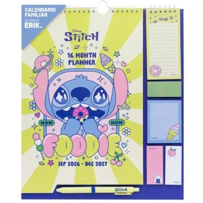 Grupo Erik Stitch Calendario familiar 2027 Calendario 2027 pared, Stitch regalos Grupo Erik Stitch Calendario familiar 2027 Calendario 2027 pared, Stitch regalos