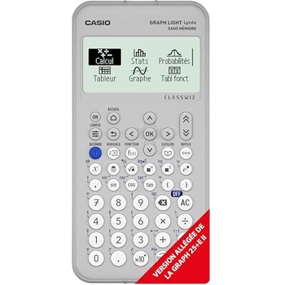 Casio Calculatrice scientifique Graph Light Gris Casio Calculatrice scientifique Graph Light Gris
