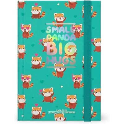 Legami Agenda diaria 2024-2025, 16 meses, mediana, septiembre 2024 a diciembre 2025, cierre con elástico, papel certificado FSC, planificador mensual, 12 x 18 cm, tema de panda rojo Legami Agenda diaria 2024-2025, 16 meses, mediana, septiembre 2024 a diciembre 2025, cierre con elástico, papel certificado FSC, planificador mensual, 12 x 18 cm, tema de panda rojo