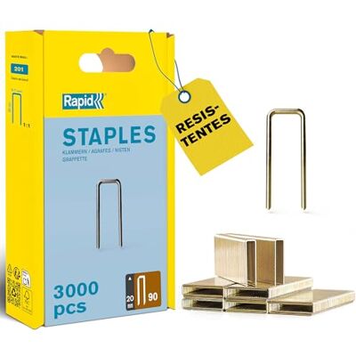 Rapid Grapa estrecha 90/20 3M PP en caja con orificio para colgar Rapid Grapa estrecha 90/20 3M PP en caja con orificio para colgar