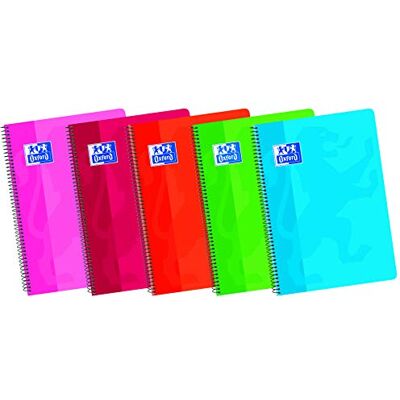 Oxford , Cuadernos A5 hojas blancas, tapa blanda, 80 hojas, paquete 5 unidades, colores surtidos Oxford , Cuadernos A5 hojas blancas, tapa blanda, 80 hojas, paquete 5 unidades, colores surtidos