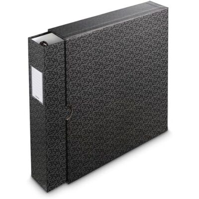 Hama Archivador con mecanismo de 4 anillas, ancho. 70 mm, con estuche, negro/gris Hama Archivador con mecanismo de 4 anillas, ancho. 70 mm, con estuche, negro/gris
