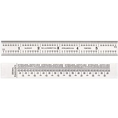 Starrett 6 "doble cara regla de acero Starrett 6 "doble cara regla de acero
