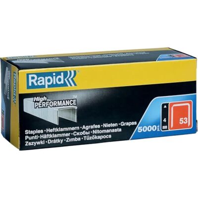 Rapid 5000 Grapas Finas n.53/12, Acero Galvanizado, para Tapicería Para fijar tejidos, etiquetas y pósteres sobre madera, con una grapa fina y discreta Rapid 5000 Grapas Finas n.53/12, Acero Galvanizado, para Tapicería Para fijar tejidos, etiquetas y pósteres sobre madera, con una grapa fina y discreta