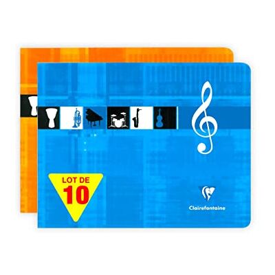 Clairefontaine Landscape Cuadernos de notas musicales 22x17cm Clairefontaine Landscape Cuadernos de notas musicales 22x17cm