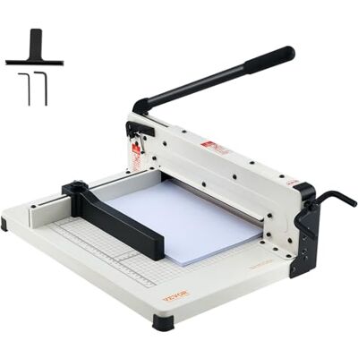VEVOR Cortadora de Papel de Alta Resistencia Cortadora de Papel Industrial y Comercial de 304,8 mm para Papel A4, Capacidad para 400 Hojas Cortadora de Papel Apilado para Oficina, Escuela, Blanco VEVOR Cortadora de Papel de Alta Resistencia Cortadora de Papel Industrial y Comercial de 304,8 mm para Papel A4, Capacidad para 400 Hojas Cortadora de Papel Apilado para Oficina, Escuela, Blanco
