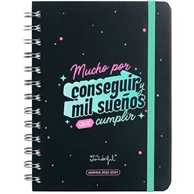 Mr. Wonderful , Agenda Wonder pequeña 2023-2024 Semanal, Mucho por conseguir y mil sueños que cumplir Mr. Wonderful , Agenda Wonder pequeña 2023-2024 Semanal, Mucho por conseguir y mil sueños que cumplir