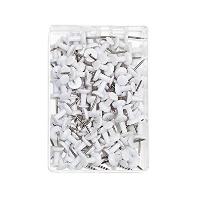 Wedo 0 Pack de 100 agujas para tablero, color blanco Wedo 0 Pack de 100 agujas para tablero, color blanco