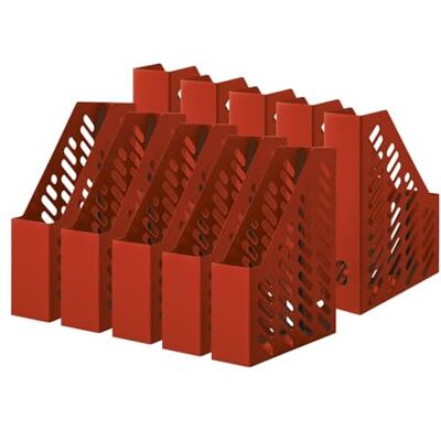 HAN Klassik Revistero, Rojo, 76 x 248 x 320 mm, Paquete de 10 Fabricado en Alemania, A4/C4, 76x246x315 mm, bandeja para archivos, soporte para folletos, bandeja documentos HAN Klassik Revistero, Rojo, 76 x 248 x 320 mm, Paquete de 10 Fabricado en Alemania, A4/C4, 76x246x315 mm, bandeja para archivos, soporte para folletos, bandeja documentos