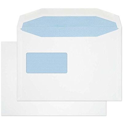 Blake Everyday sobres C5 (16.2 x 22.9cm) 500 unidades 100 g/m² certifcado PEFC y sostenible sobres blancos con goma con ventana papelería para oficinas y manualidades modelo Blake Everyday sobres C5 (16.2 x 22.9cm) 500 unidades 100 g/m² certifcado PEFC y sostenible sobres blancos con goma con ventana papelería para oficinas y manualidades modelo