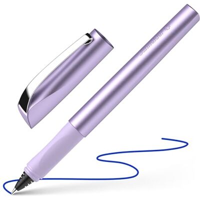 Schneider Ceod Shiny Bolígrafo de punta redonda (para diestros y zurdos, grosor de trazo M, incluye cartucho de tinta azul real), color morado Schneider Ceod Shiny Bolígrafo de punta redonda (para diestros y zurdos, grosor de trazo M, incluye cartucho de tinta azul real), color morado