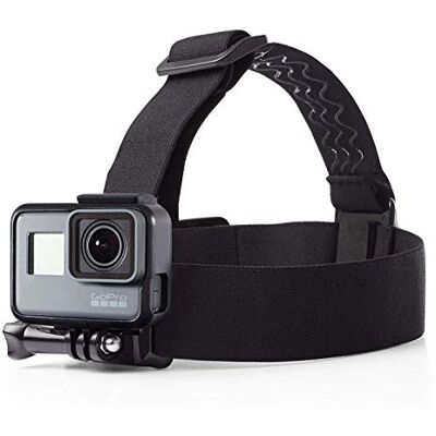 Amazon Basics Montura con correas para cabeza para cámara GoPro, Negro Amazon Basics Montura con correas para cabeza para cámara GoPro, Negro