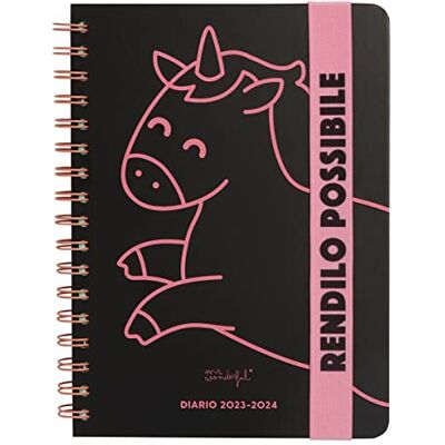 Mr. Wonderful Agenda Escolar Wonder 2023-2024 Semanal Negro Hazlo posible Mr. Wonderful Agenda Escolar Wonder 2023-2024 Semanal Negro Hazlo posible