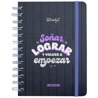 Mr. Wonderful Agenda Wonder pequeña 2025 Semanal Soñar, lograr y volver a empezar Incluye 8 Hojas de Pegatinas y Frases Diarias Motivacionales Mr. Wonderful Agenda Wonder pequeña 2025 Semanal Soñar, lograr y volver a empezar Incluye 8 Hojas de Pegatinas y Frases Diarias Motivacionales
