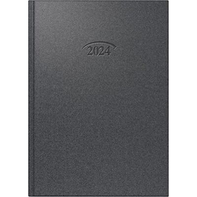 BRUNNEN Agenda diaria modelo 765 2024 1 página = 1 día tamaño de la hoja 14,3 x 20,2 cm, color negro volcánico BRUNNEN Agenda diaria modelo 765 2024 1 página = 1 día tamaño de la hoja 14,3 x 20,2 cm, color negro volcánico