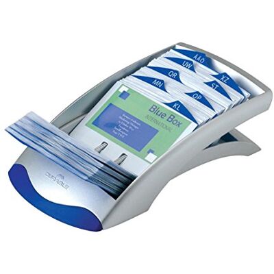 Durable Estuche para tarjetas de visita Visifix Desk Vegas, para 200 tarjetas, incluye Registros A-Z, plata Durable Estuche para tarjetas de visita Visifix Desk Vegas, para 200 tarjetas, incluye Registros A-Z, plata