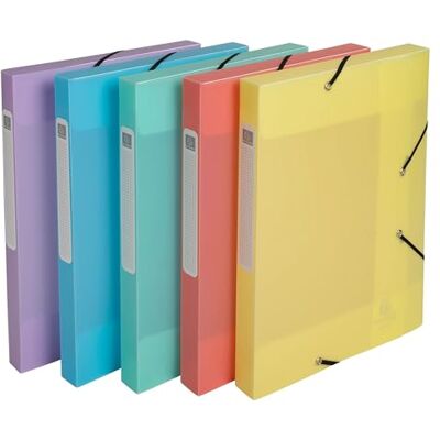 Exacompta 8 cajas de archivo Chromaline Pastel A4 PP lomo 2,5 cm Exacompta 8 cajas de archivo Chromaline Pastel A4 PP lomo 2,5 cm