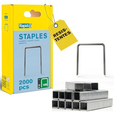 Rapid – Grapas Nº140 Alto Rendimiento, Plateado Rapid – Grapas Nº140 Alto Rendimiento, Plateado