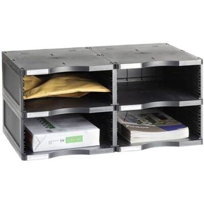m-office Atenea Módulo Sostenible Jumbo Producto 100% Reciclado Y Reciclable Cuatro Compartimentos DIN A4 Compuesto por 2 Bases Y 2 Alturas m-office Atenea Módulo Sostenible Jumbo Producto 100% Reciclado Y Reciclable Cuatro Compartimentos DIN A4 Compuesto por 2 Bases Y 2 Alturas