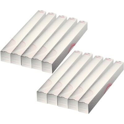 Esselte Tubo para documentos grandes (750 mm, 10 unidades), color blanco Esselte Tubo para documentos grandes (750 mm, 10 unidades), color blanco