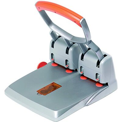 Rapid Taladro 4 agujeros de grueso modelo HDC150/4 color plata/naranja Rapid Taladro 4 agujeros de grueso modelo HDC150/4 color plata/naranja