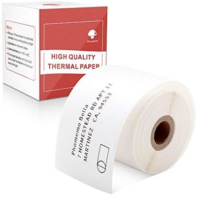 Phomemo M110/M120/M200/M220/M221 Etiquetas adhesivas multiusos (cuadradas, 40 x 60 mm, 130 etiquetas/rollo) Phomemo M110/M120/M200/M220/M221 Etiquetas adhesivas multiusos (cuadradas, 40 x 60 mm, 130 etiquetas/rollo)