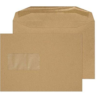 Blake Everyday sobres C5 (16.2 x 22.9cm) 500 unidades 80 g/m² certifcado PEFC y sostenible sobres kraft con goma con ventana papelería para oficinas y manualidades modelo Blake Everyday sobres C5 (16.2 x 22.9cm) 500 unidades 80 g/m² certifcado PEFC y sostenible sobres kraft con goma con ventana papelería para oficinas y manualidades modelo