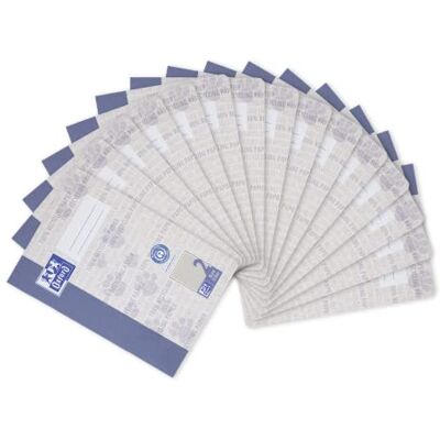 Oxford Cuaderno escolar A5, 16 hojas, lineado 2, a rayas, 15 unidades Oxford Cuaderno escolar A5, 16 hojas, lineado 2, a rayas, 15 unidades