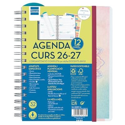 Finocam Docente Magistral Personalizable Agenda Curso 2026 2027 Semana Vista Horizontal · Septiembre 2026 Agosto 2027 (12 meses) Mandala · Idioma: Catalán Agenda académica Agenda semanal Finocam Docente Magistral Personalizable Agenda Curso 2026 2027 Semana Vista Horizontal · Septiembre 2026 Agosto 2027 (12 meses) Mandala · Idioma: Catalán Agenda académica Agenda semanal