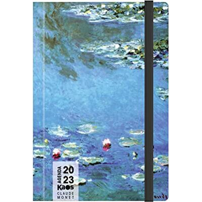 KAOS Agenda semanal 2023-12 meses con planificador, tamaño mediano, 13 x 21 cm, para el hogar, oficina, escuela, universidad, tapa dura, banda elástica plana, marcapáginas, esquinas redondeadas, Monet KAOS Agenda semanal 2023-12 meses con planificador, tamaño mediano, 13 x 21 cm, para el hogar, oficina, escuela, universidad, tapa dura, banda elástica plana, marcapáginas, esquinas redondeadas, Monet