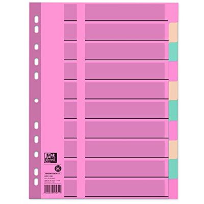 Oxford Separadores de cartón (tamaño A4, 10 unidades, 2 x 5 colores) Oxford Separadores de cartón (tamaño A4, 10 unidades, 2 x 5 colores)