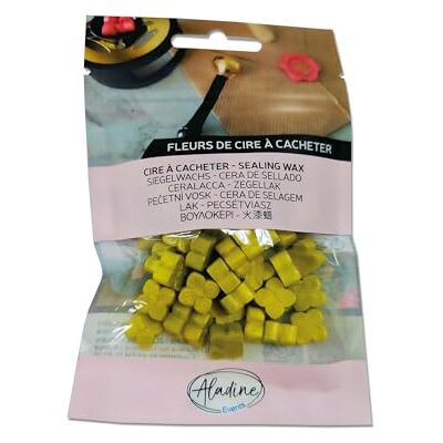 Aladine 72610 – 60 perlas de cera para ocultar – amarillo Mimosa nacarada – para crear sello de cera – flores de cera – hacer parte de boda, nacimiento, letras, correos, menús y regalos Aladine 72610 – 60 perlas de cera para ocultar – amarillo Mimosa nacarada – para crear sello de cera – flores de cera – hacer parte de boda, nacimiento, letras, correos, menús y regalos