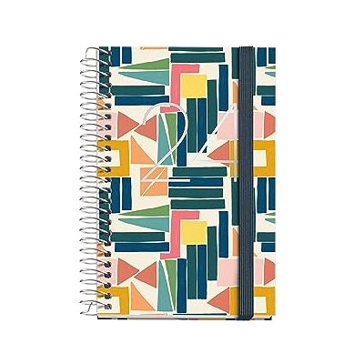 Miquelrius Agenda Anual 2024, Día Página, Tamaño Caddy 80 x 120 mm, Cubierta rígida, Encuadernación espiral, Cierre con goma, Catalán, Inglés y Portugués, Geométrica con stamping plata Miquelrius Agenda Anual 2024, Día Página, Tamaño Caddy 80 x 120 mm, Cubierta rígida, Encuadernación espiral, Cierre con goma, Catalán, Inglés y Portugués, Geométrica con stamping plata