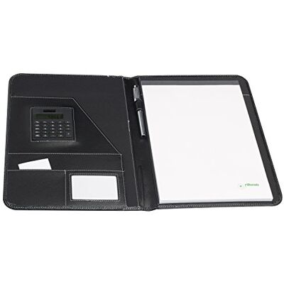 Rillstab portadocumentos Basel A4, fabricado en un material de aspecto cuero, negro Rillstab portadocumentos Basel A4, fabricado en un material de aspecto cuero, negro