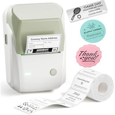 NIIMBOT B1 Etiquetadora con 1 Rollo de Papel de Etiquetas(Verde) NIIMBOT B1 Etiquetadora con 1 Rollo de Papel de Etiquetas(Verde)