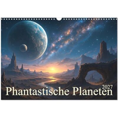 CALVENDO Planètes fantastiques (Calendrier mural 2027 DIN A3 vertical), calendrier mensuel CALVENDO Planètes fantastiques (Calendrier mural 2027 DIN A3 vertical), calendrier mensuel