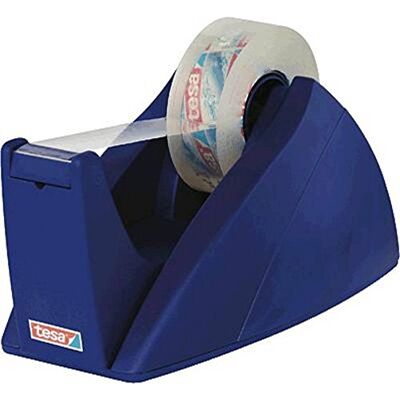tesa Easy Cut Dispensador Dispensador de Cinta Adhesiva Recargable y Antideslizante para Rollos de Cinta Adhesiva de hasta 33 m x 19 mm Azul tesa Easy Cut Dispensador Dispensador de Cinta Adhesiva Recargable y Antideslizante para Rollos de Cinta Adhesiva de hasta 33 m x 19 mm Azul