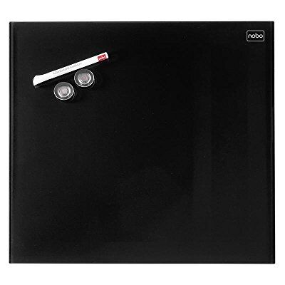 Nobo Pizarra Blanca Pequeña Magnética, Limpiado en Seco, Sin Marco, Sistema de Montaje en Pared Oculto, Incluye Rotulador e Imanes, Negro, 450 x 450mm, Nobo Pizarra Blanca Pequeña Magnética, Limpiado en Seco, Sin Marco, Sistema de Montaje en Pared Oculto, Incluye Rotulador e Imanes, Negro, 450 x 450mm,