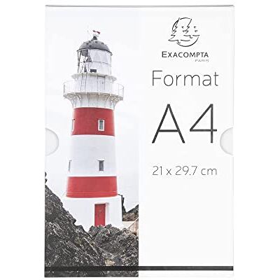 Exacompta Ref. 1 soporte visual vertical de pared A4 Cristal Exacompta Ref. 1 soporte visual vertical de pared A4 Cristal