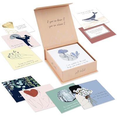 RYVE Tarjetas de afirmaciones – 52 tarjetas de afirmaciones positivas para mujeres – Afirmaciones diarias para mujeres con citas motivacionales, tarjetas de meditación, tarjetas de atención plena, RYVE Tarjetas de afirmaciones – 52 tarjetas de afirmaciones positivas para mujeres – Afirmaciones diarias para mujeres con citas motivacionales, tarjetas de meditación, tarjetas de atención plena,